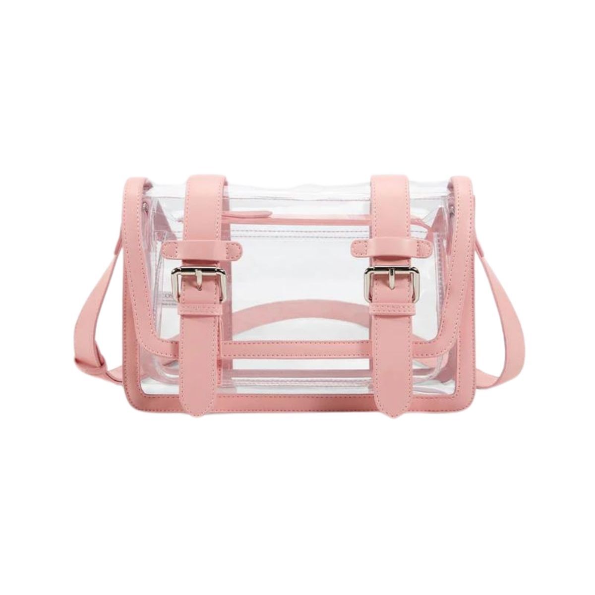 ECOSUSI - Ecosusi Bolso Mensajero Jane para Tablet 10.2 pulg Rosado Transparente