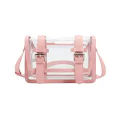 ECOSUSI - Bolso Mensajero Jane para Tablet 10.2 pulg Rosado Transparente
