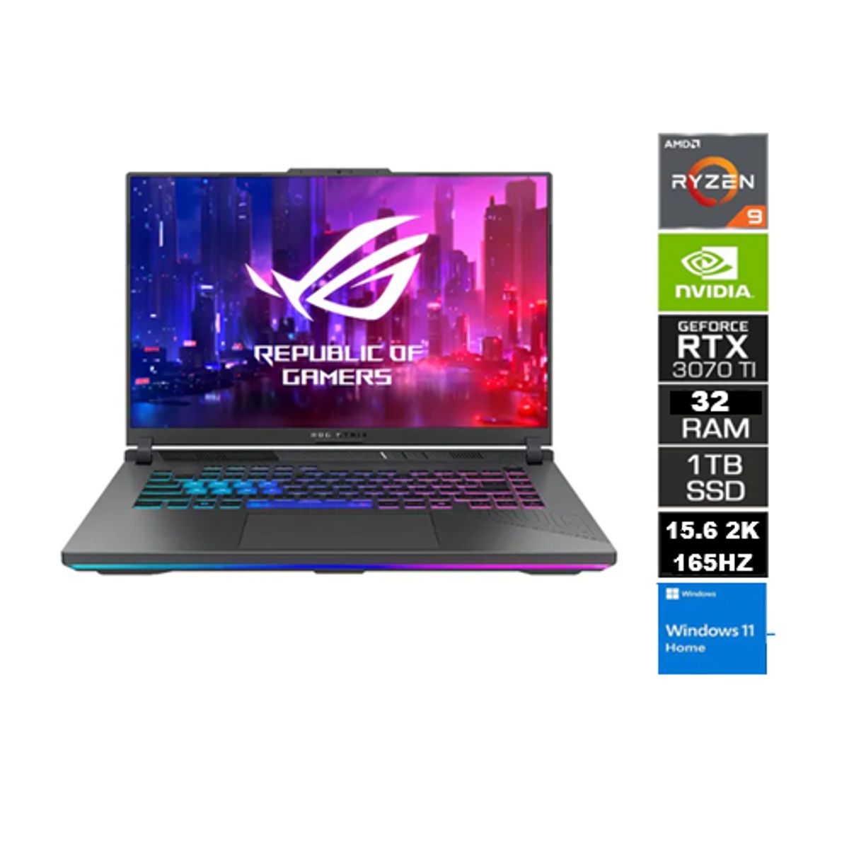 ASUS - GAMER ASUS ROG STRIX G15 G513RW RYZEN 9 6900HX RAM 32GB/3070TI 8GB/ SSD 1TB M2