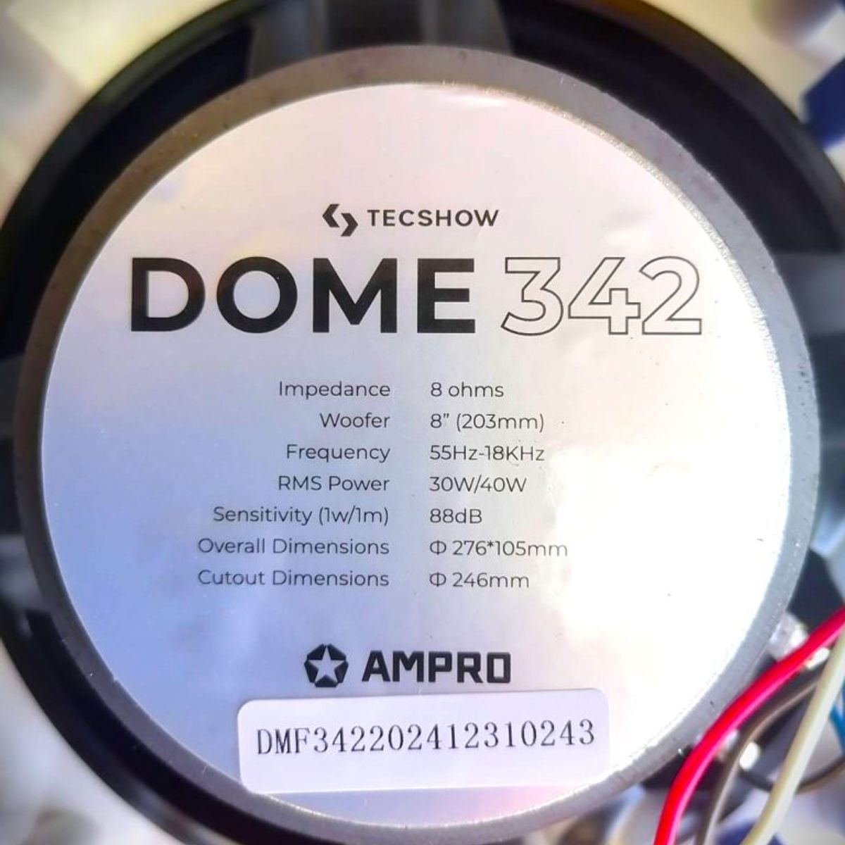 TECSHOW - TECSHOW PARLANTE DE CIELO 30W/40W 100V DOME 342