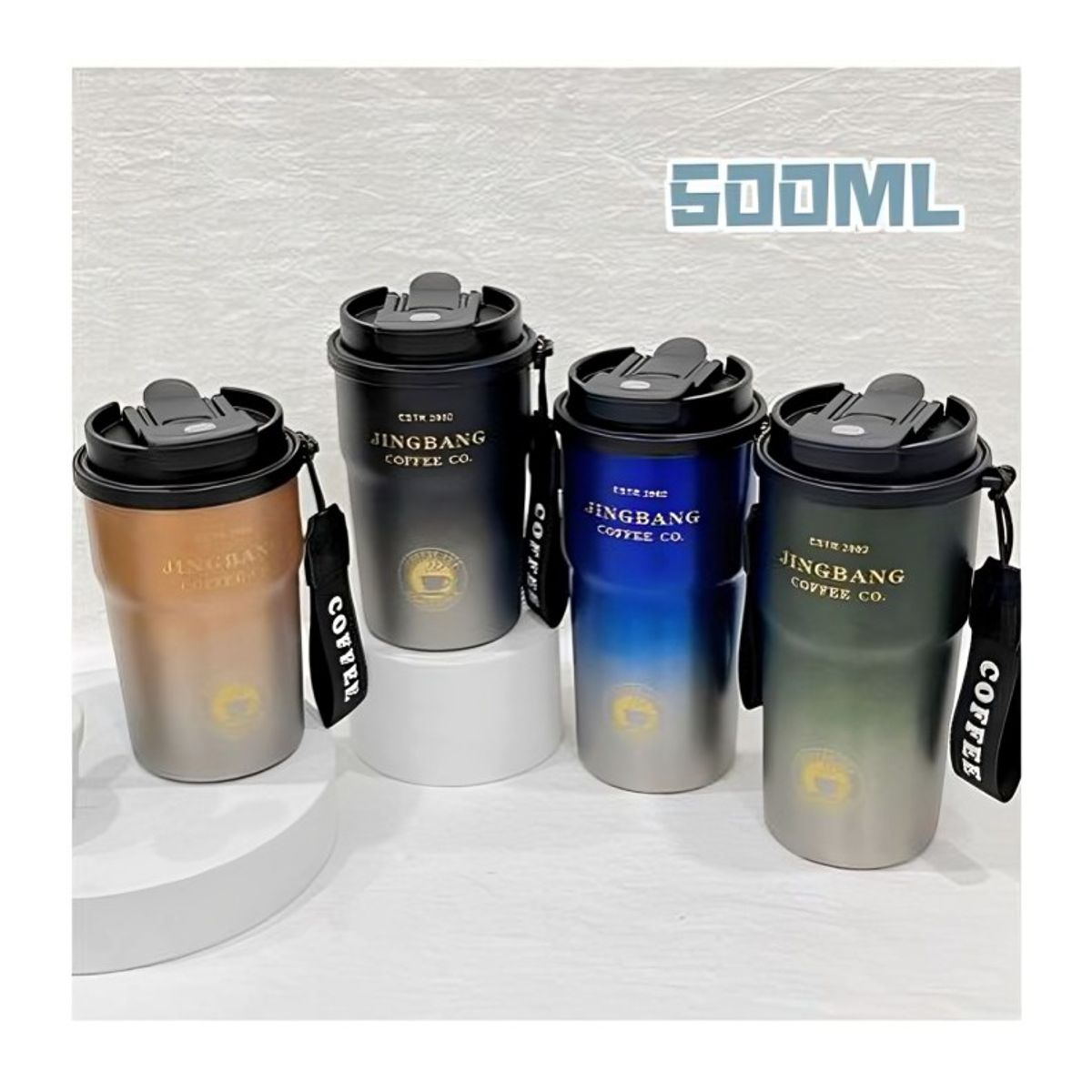 GENERICO - VASO TERMICO 500ML ACERO INOXIDABLE