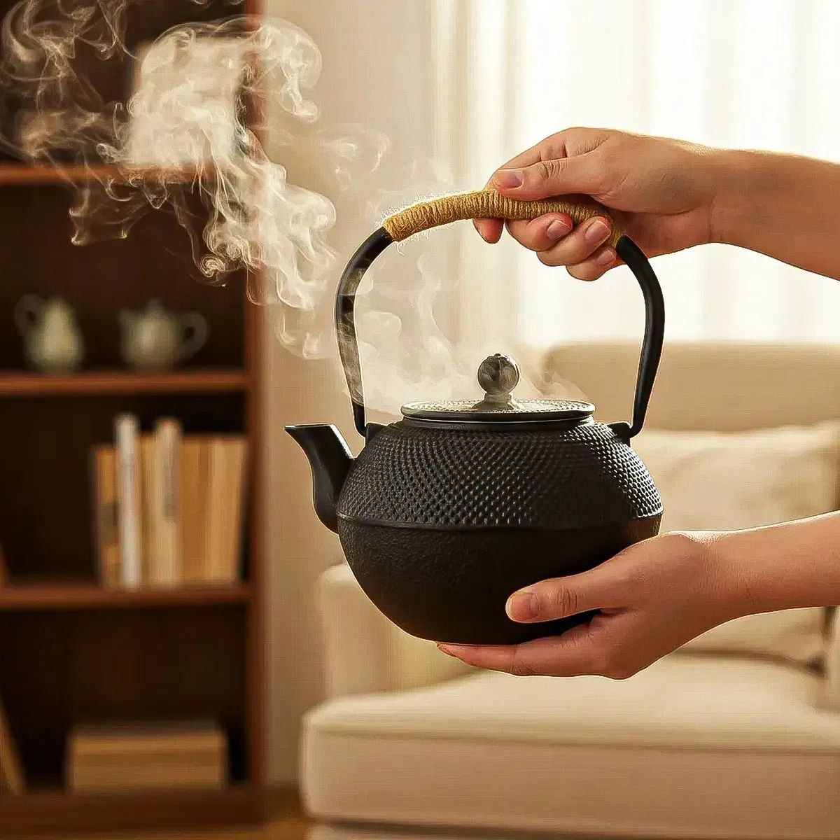 GENERICO - Tetera De Hierro Tetera Con Infusor Tetera 1.2 Litros
