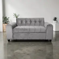 DISEÑOS VALESTRINI - SOFA TRES CUERPOS BRAZO REDONDO EN FELPA