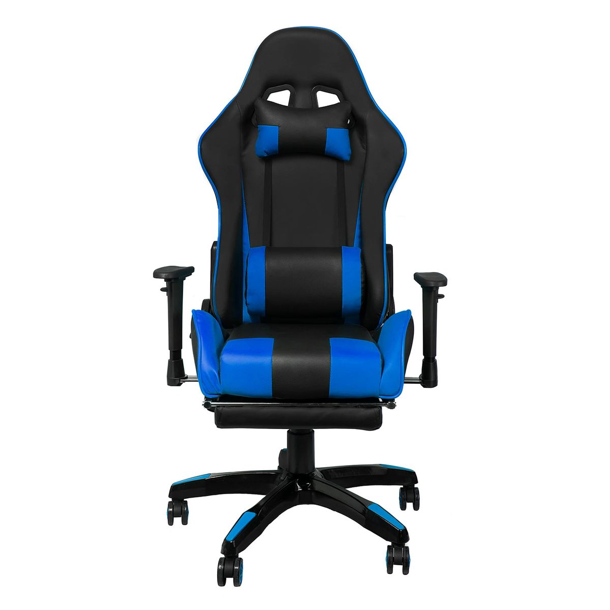 NIBIO - Silla Gamer Nibio Gc181 Reclinable 180° Apoya Pies Brazos Azul