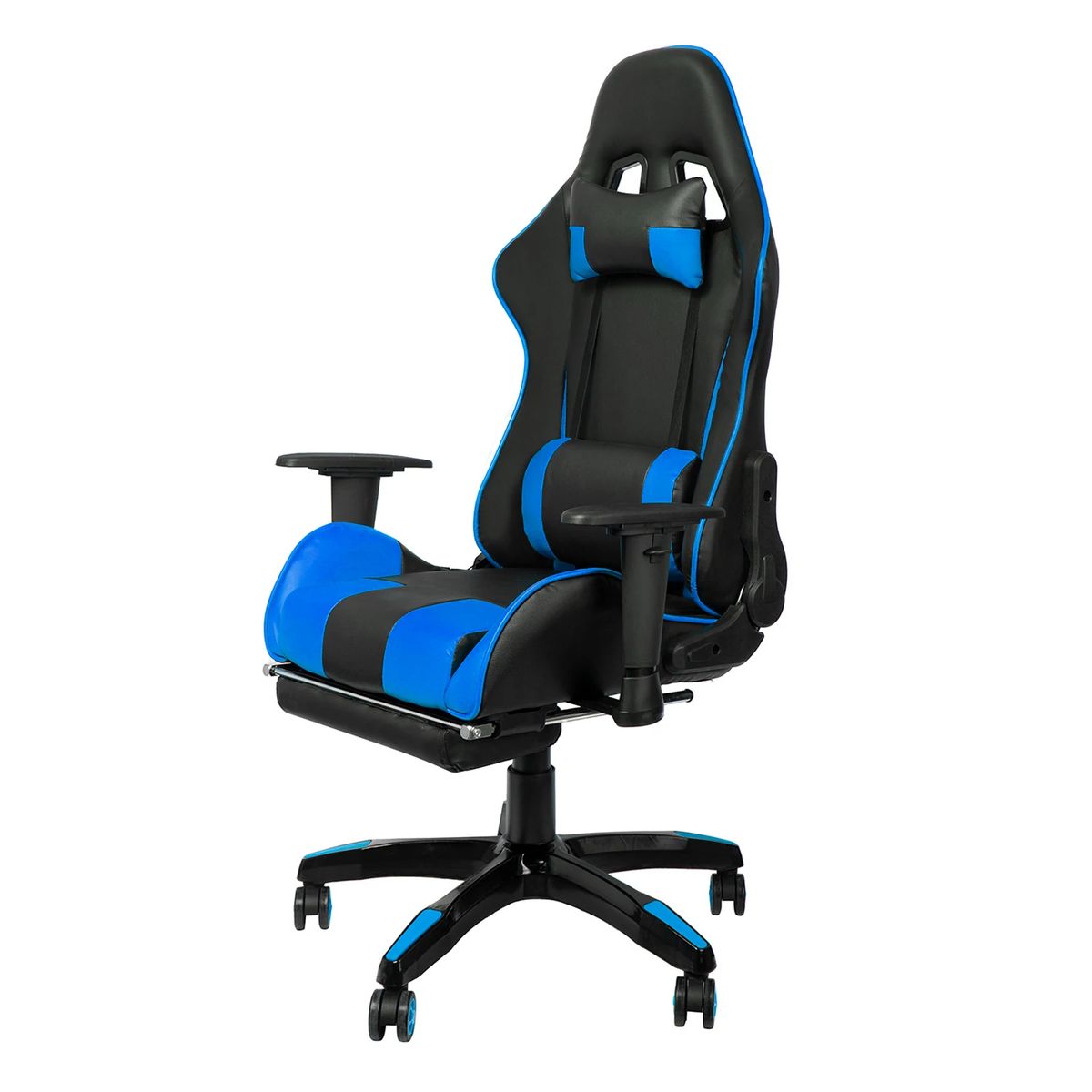 NIBIO - Silla Gamer Nibio Gc181 Reclinable 180° Apoya Pies Brazos Azul