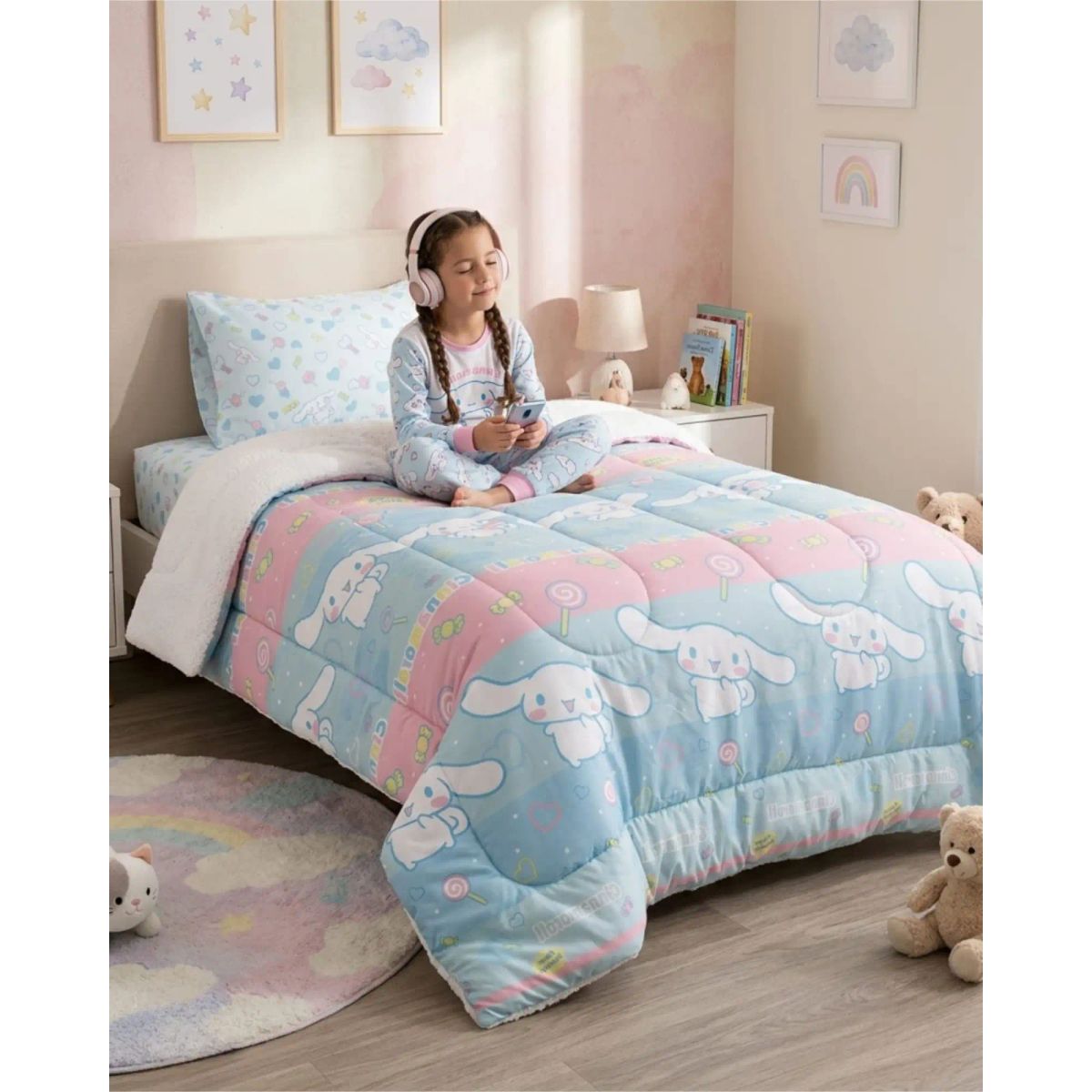 GENERICO - Cobertor Sherpa Infantil Premium Plaza y Media