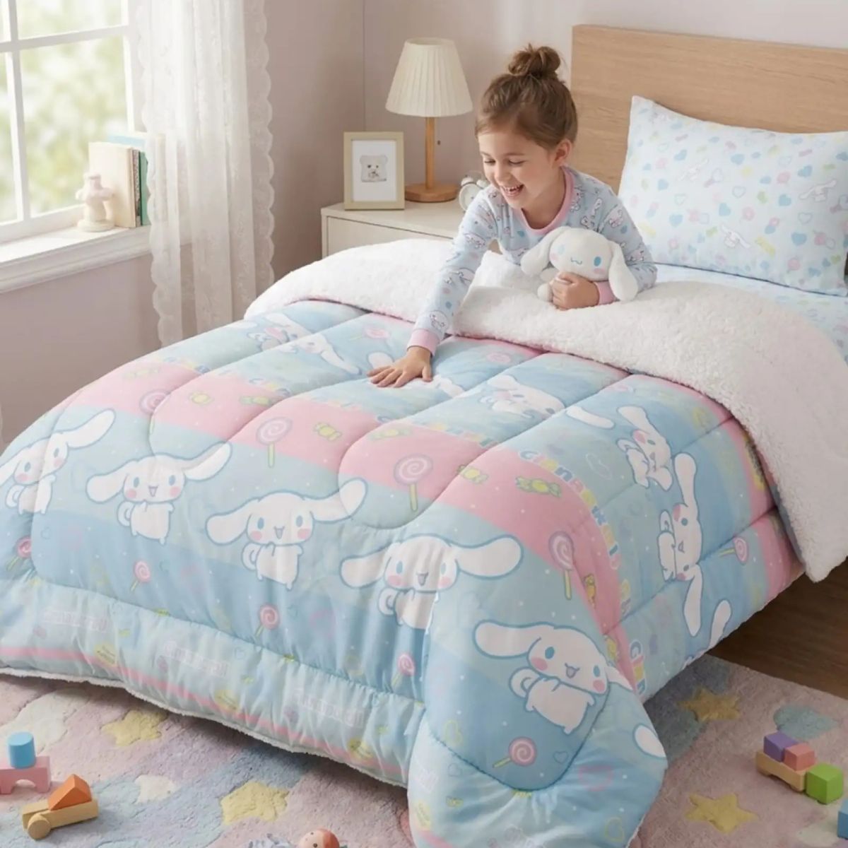 GENERICO - Cobertor Sherpa Infantil Premium Plaza y Media