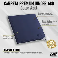 MITOS Y LEYENDAS - Carpeta Premium - TOPDECK 480 color Azul