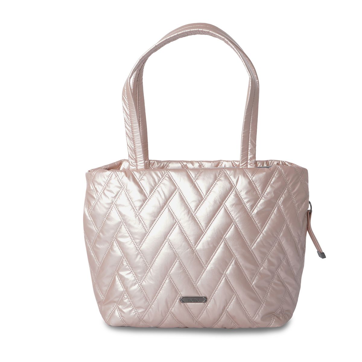TOTTO - Shopping Bag Mediano para Mujer Savanha BeigeMetalizado