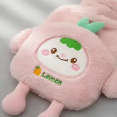 GENERICO - Guatero De Agua Caliente 1000ml Con Funda De Peluche Kawaii