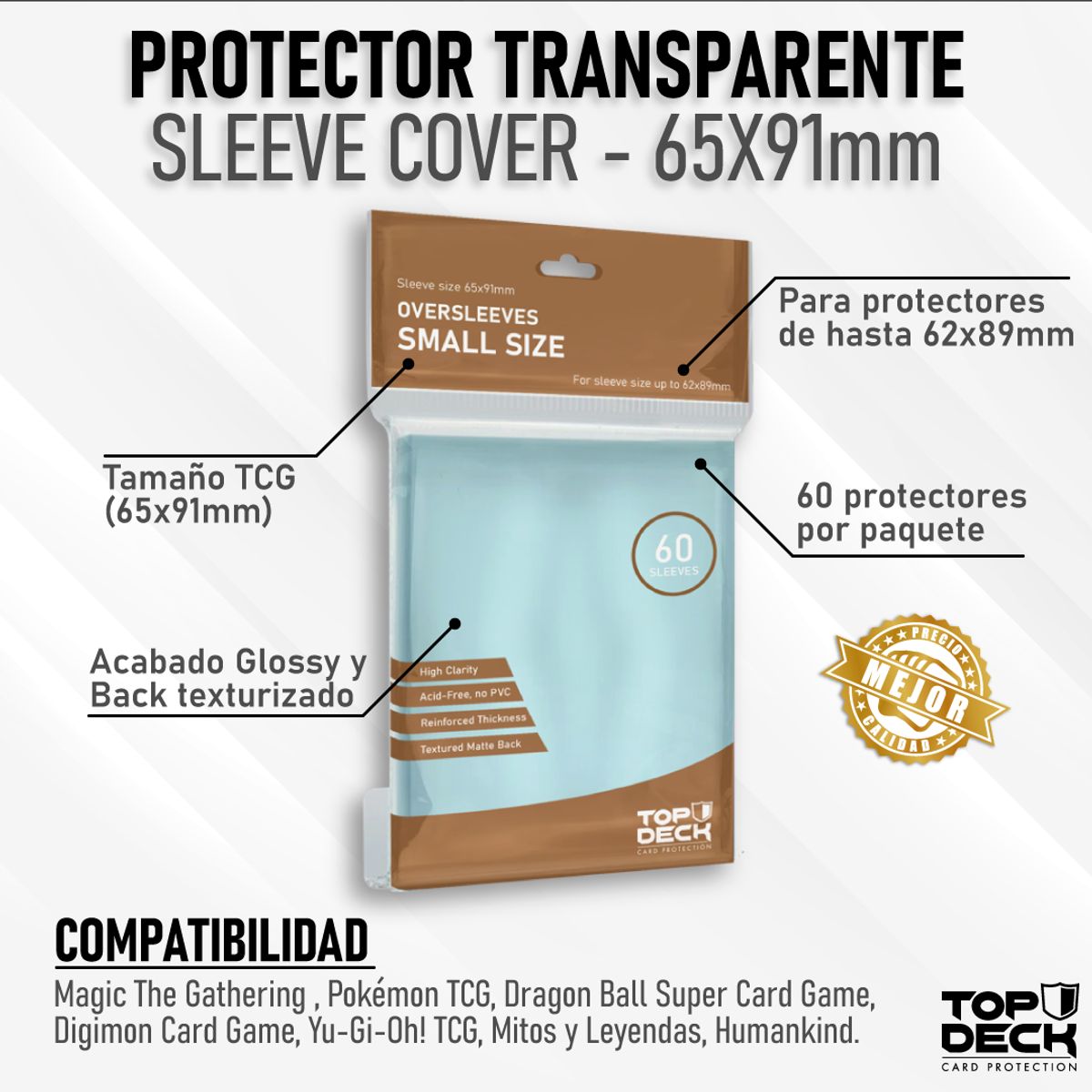 MITOS Y LEYENDAS - Cubre Protectores  TOPDECK Small