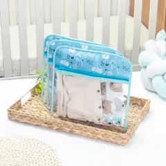 GENERICO - Set 3 Estuches Transparentes Para Mudas de Bebé - Mochila Pañalera Maternal