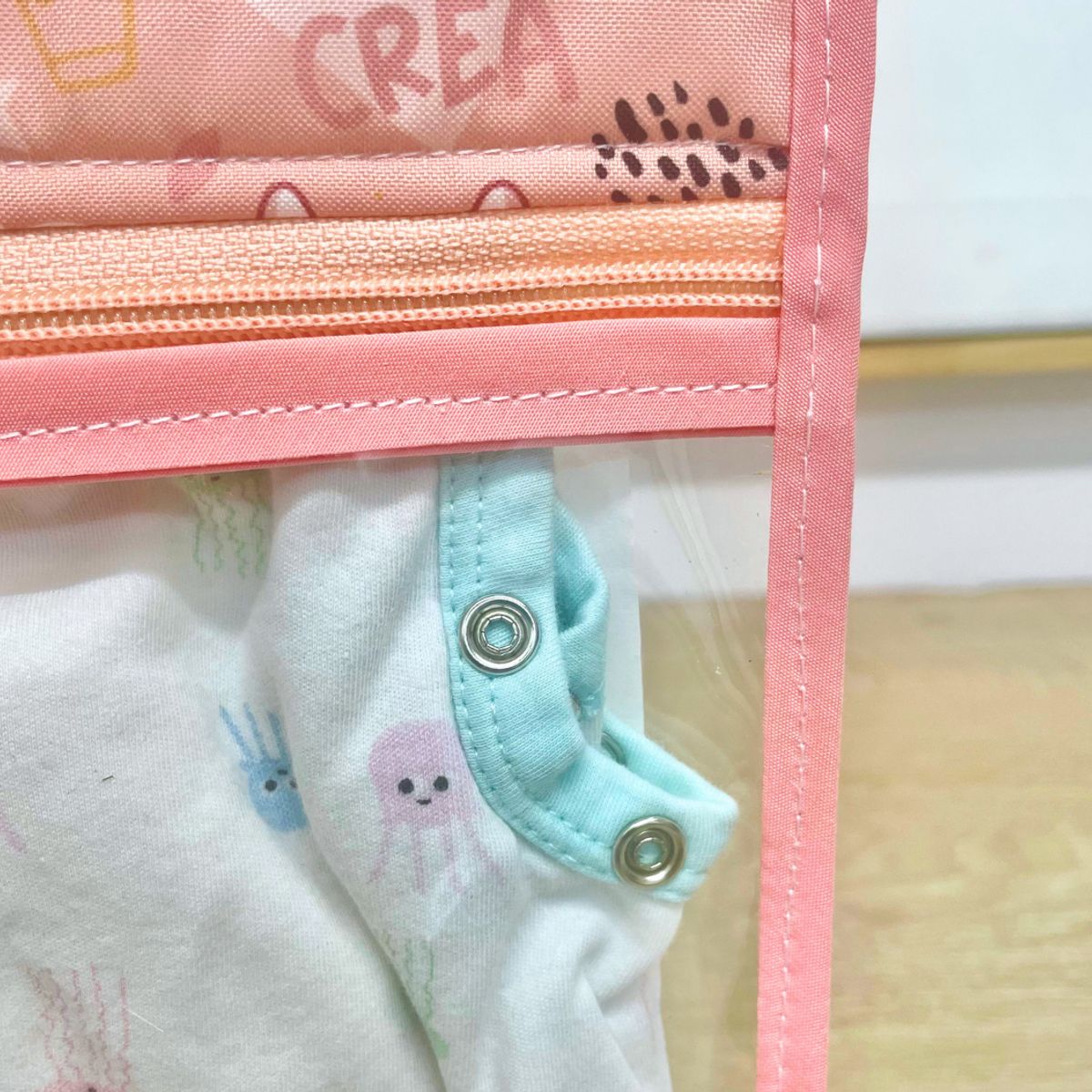 GENERICO - Set 3 Estuches Transparentes Para Mudas de Bebé - Mochila Pañalera Maternal