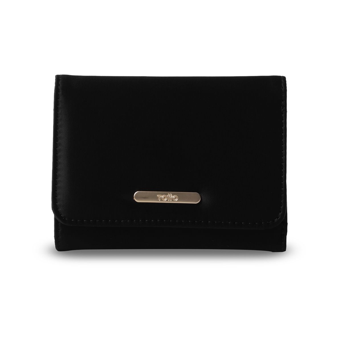 TOTTO - Billetera Mujer Bel 2.0 Mediana con RFID Blocker Negra