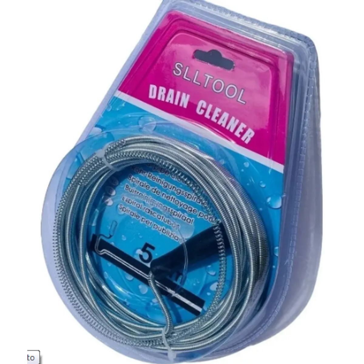 GENERICO - Sonda Destapa Cañerías Destapador De Ducha Wc Lavamanos 5mts