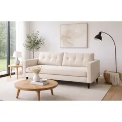 FLOBAL - Sofá 3 Cuerpos Paris - Repelente a Líquidos