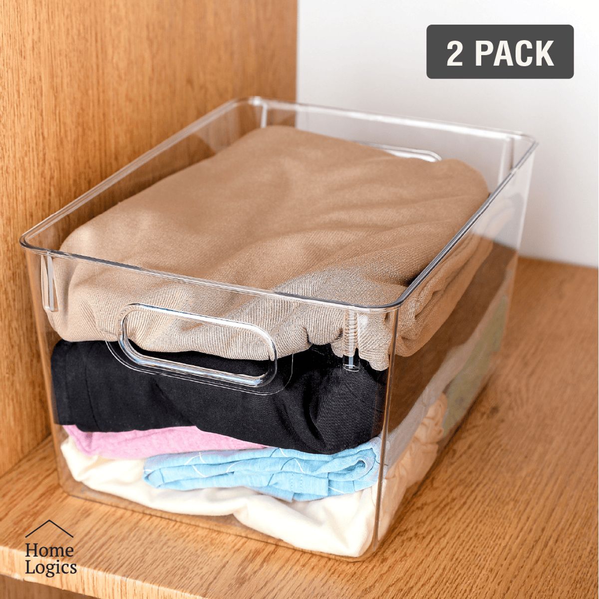 HOME LOGICS - Set2 Canastos Organizadores Almacenamiento Hogar Home Logics Kiosclub