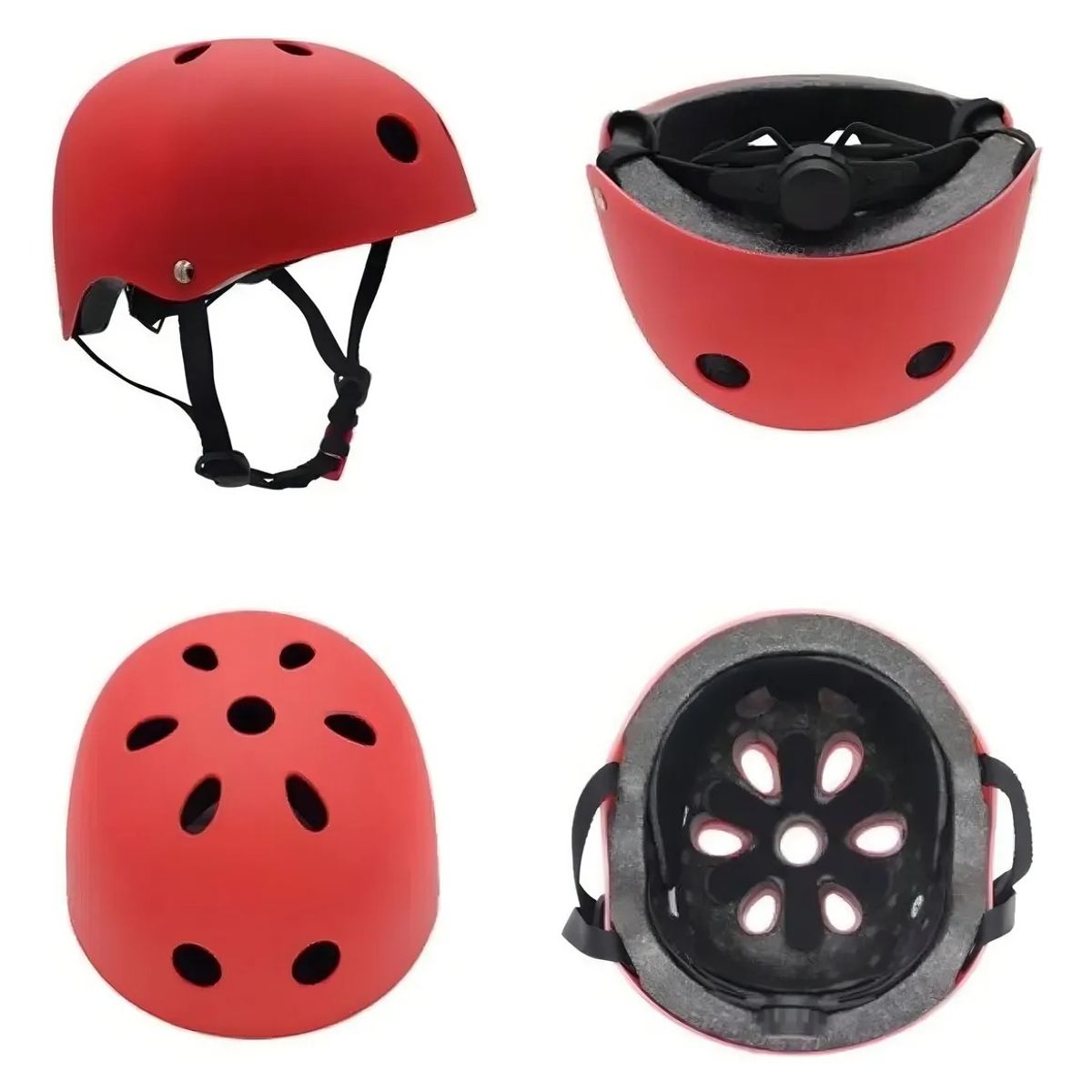 GENERICO - Casco De Bicicleta Casco Hombre Mujer Accesorios Ciclistas Rojo