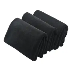 GENERICO - Pack 6 Toalla Negra Peluqueria Hotel Barberia Spa Gym 50x100