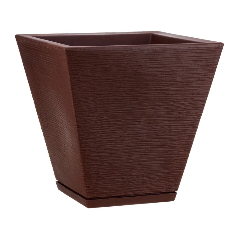 MACETERO CAFE ZURIQUE 34CM ALTO CON PLATO