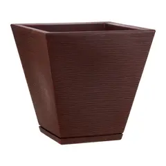 FLORIDIS - MACETERO CAFÉ ZURIQUE 34CM ALTO CON PLATO
