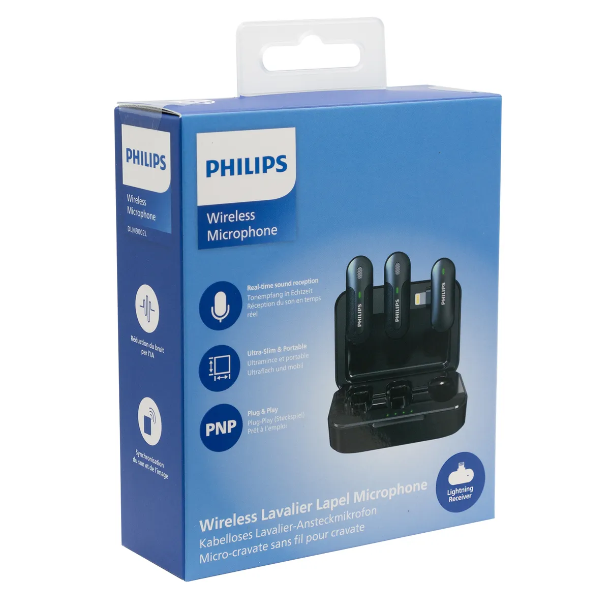 PHILIPS - MICROFONO DOBLE COMPATIBLE CON LIGHTNING DLM9001l/74