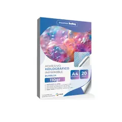 GENERICO - Papel Adhesivo Holográfico Premium 110g Imprimible Inkjet