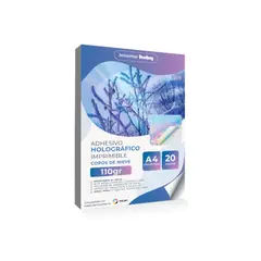 GENERICO - Papel Adhesivo Holográfico Premium 110g Imprimible Inkjet