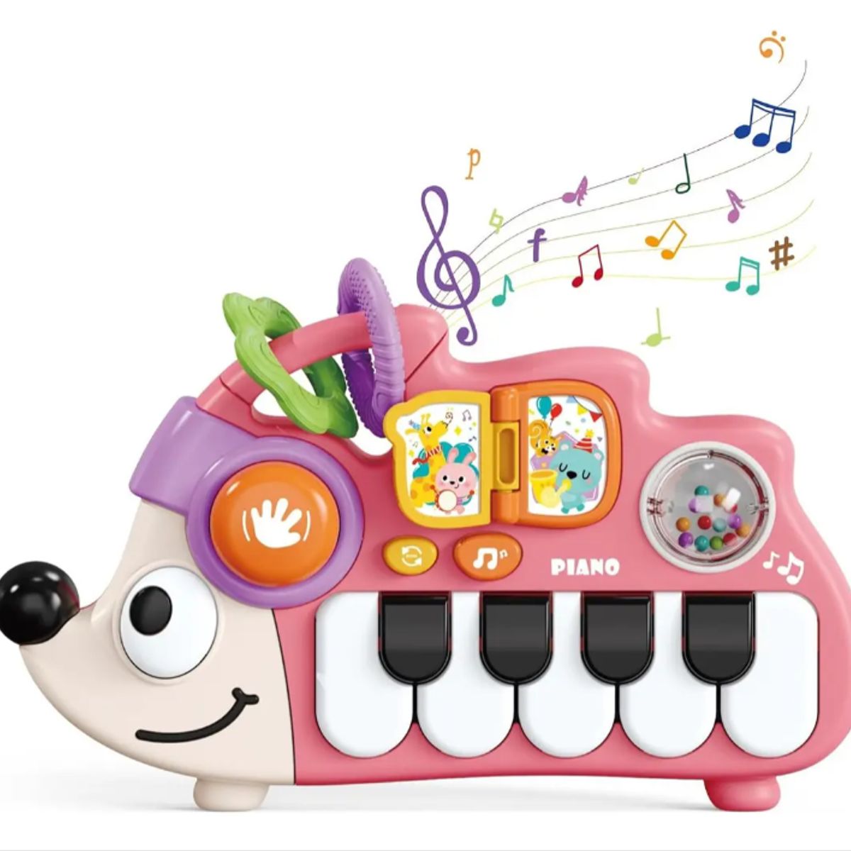 GENERICO - Piano Musical Sensorial Erizo Rosado