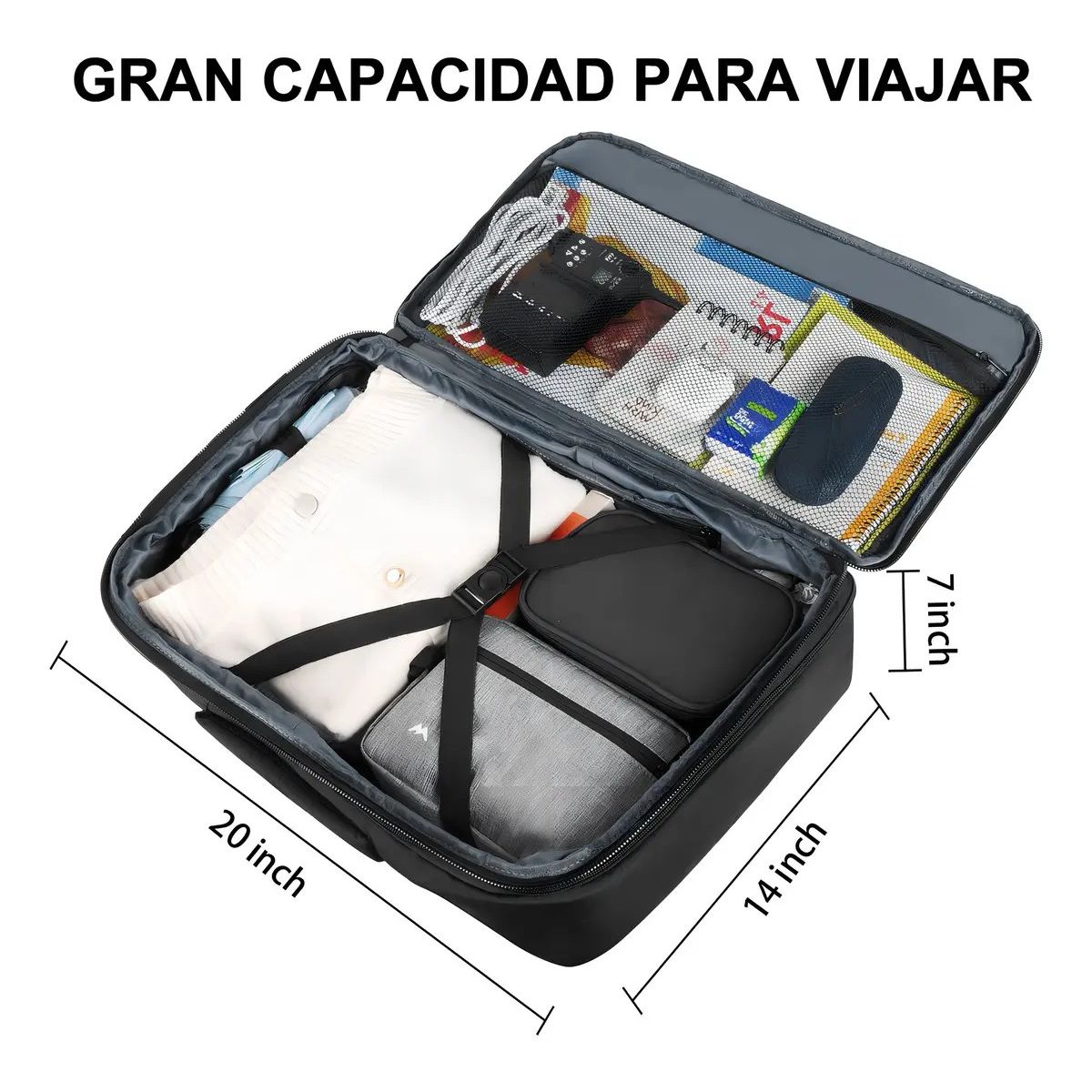 GENERICO - Mochila De Viaje Expandible Labg