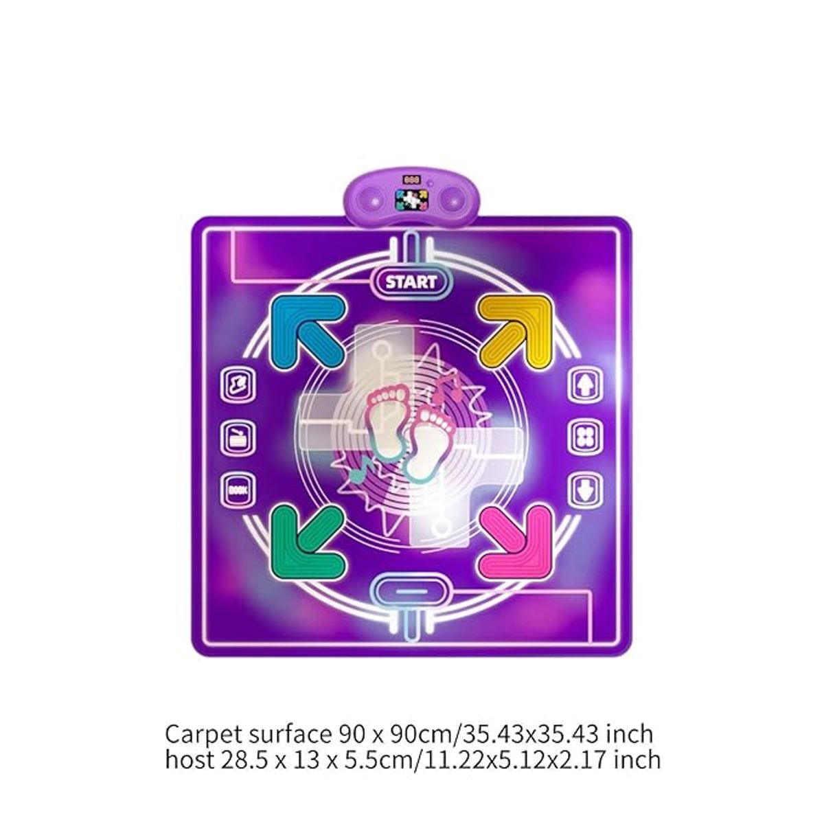 GENERICO - ALFOMBRA DE BAILE JUGUETE INFANTIL LUCES LED