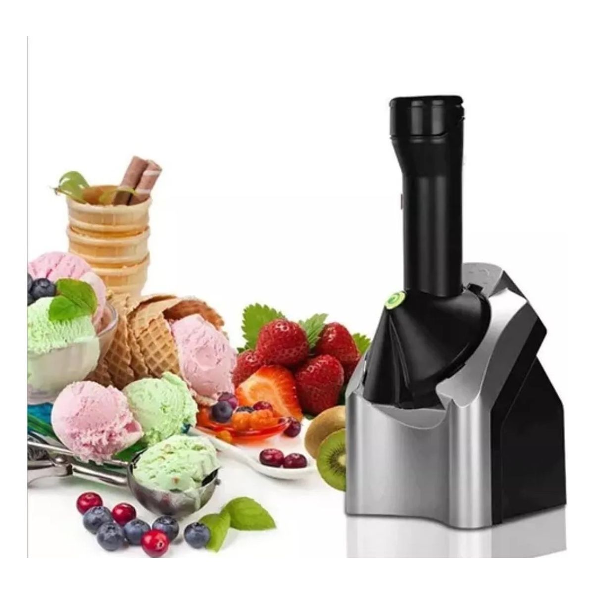 GENERICO - Máquina Para Hacer Helados Y Yogurt De Frutas Negro