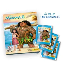 PANINI - PACK OFERTA ÁLBUM TAPA BLANDA MOANA 2 – LA PELÍCULA + 40 SOBRES