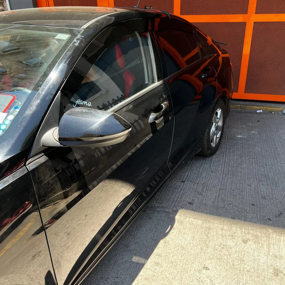GENERICO - Bota Aguas de Acrílico 2mm plano Negro Brillante a Medida Hyundai accent 2021 a 2023