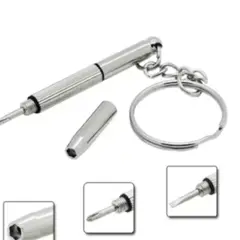 GENERICO - Mini Destornillador de Precisión Tipo Llavero Multiuso