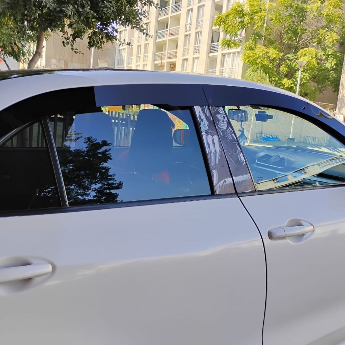 GENERICO - Bota Aguas de Acrílico 2mm plano Negro Brillante a Medida auto Suzuki dzire del 2017 al 2023