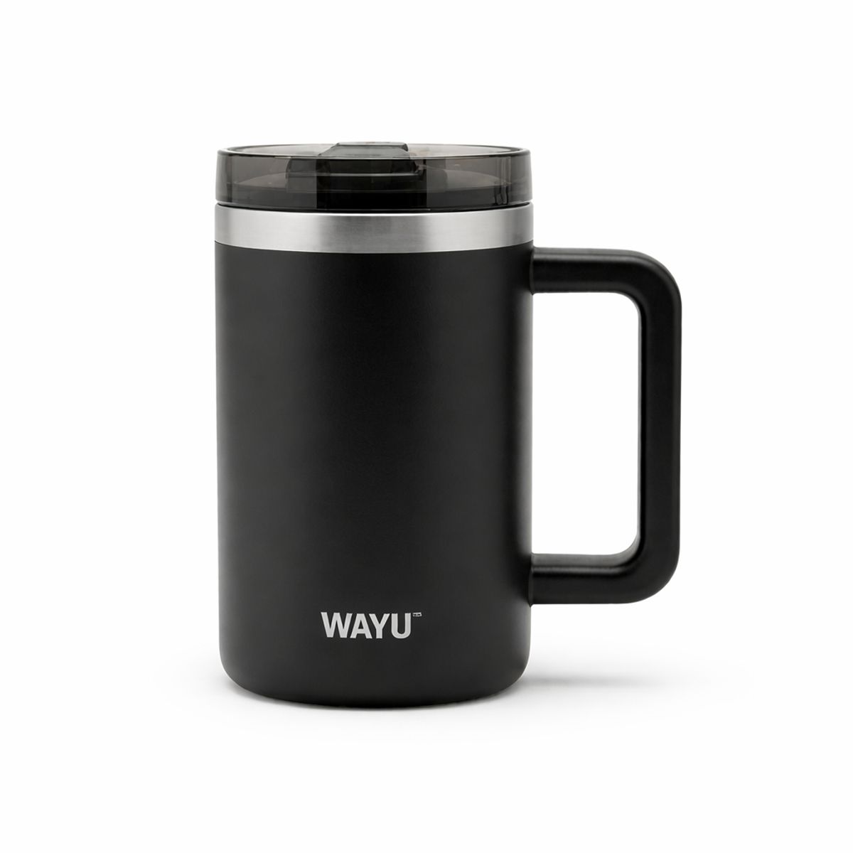 WAYU - Mug Termico Wayu 650mL Acero Inoxidable Negro