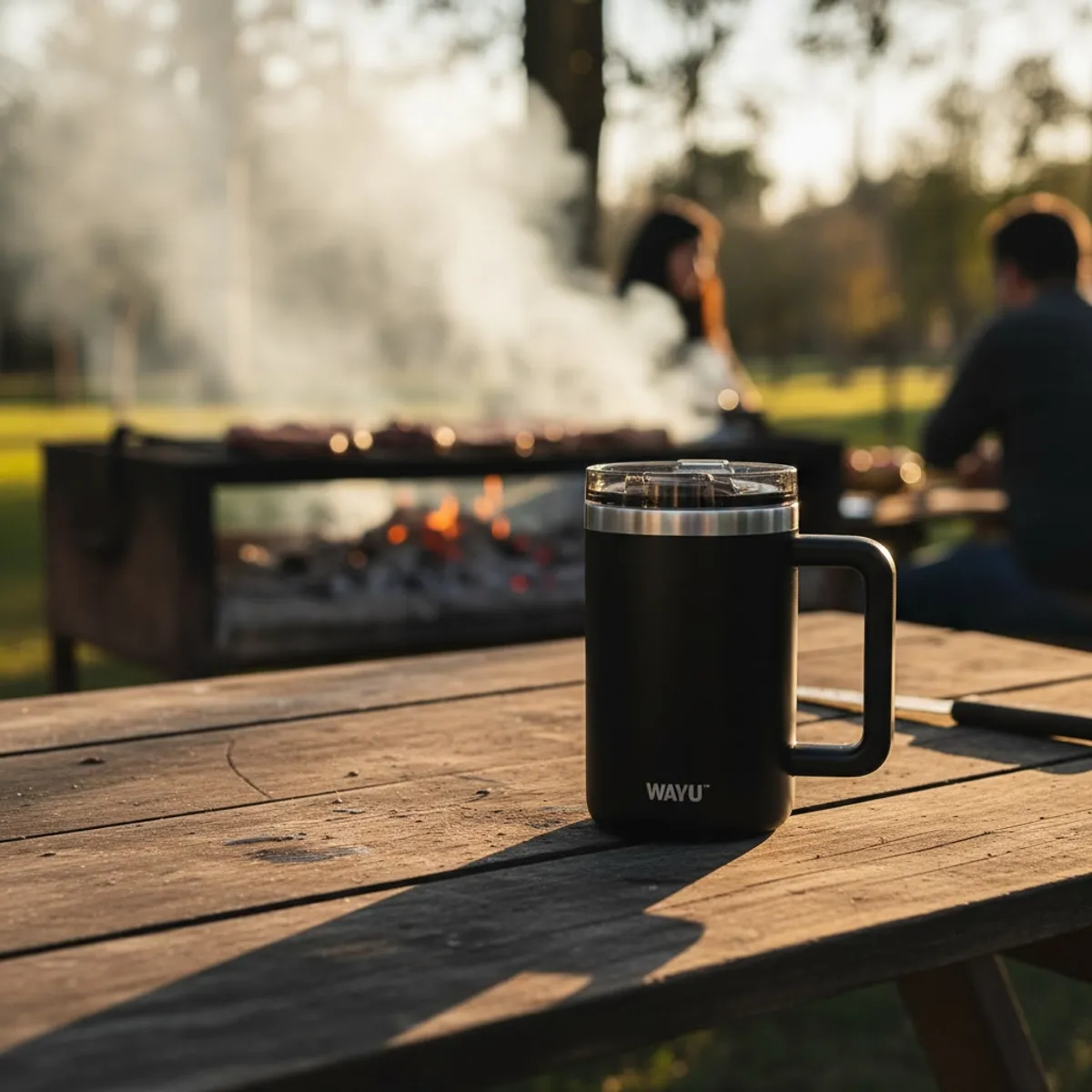 WAYU - Mug Termico Wayu 650mL Acero Inoxidable Negro