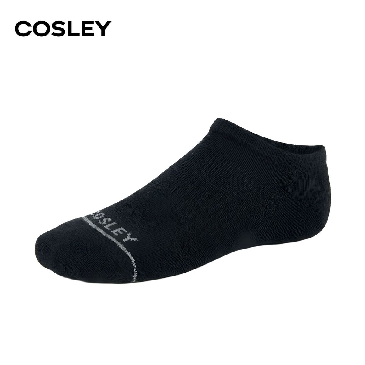 COSLEY - Calcetines Mujer Cushion No Show Black Cosley Pack 6 Kiosclub