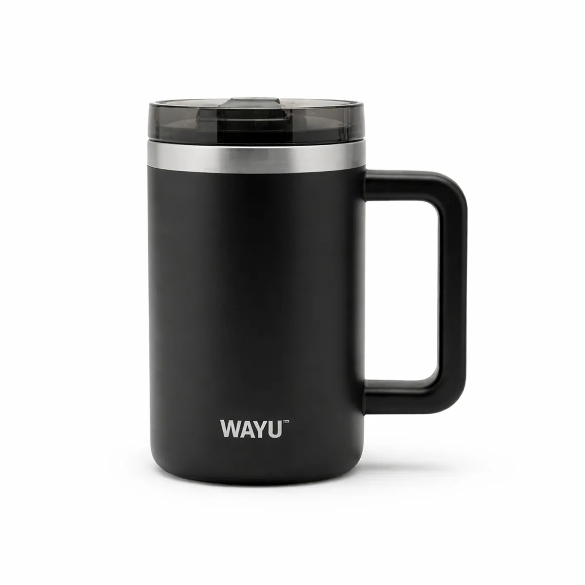 WAYU - Mug Termico Wayu 650mL Acero Inoxidable Negro