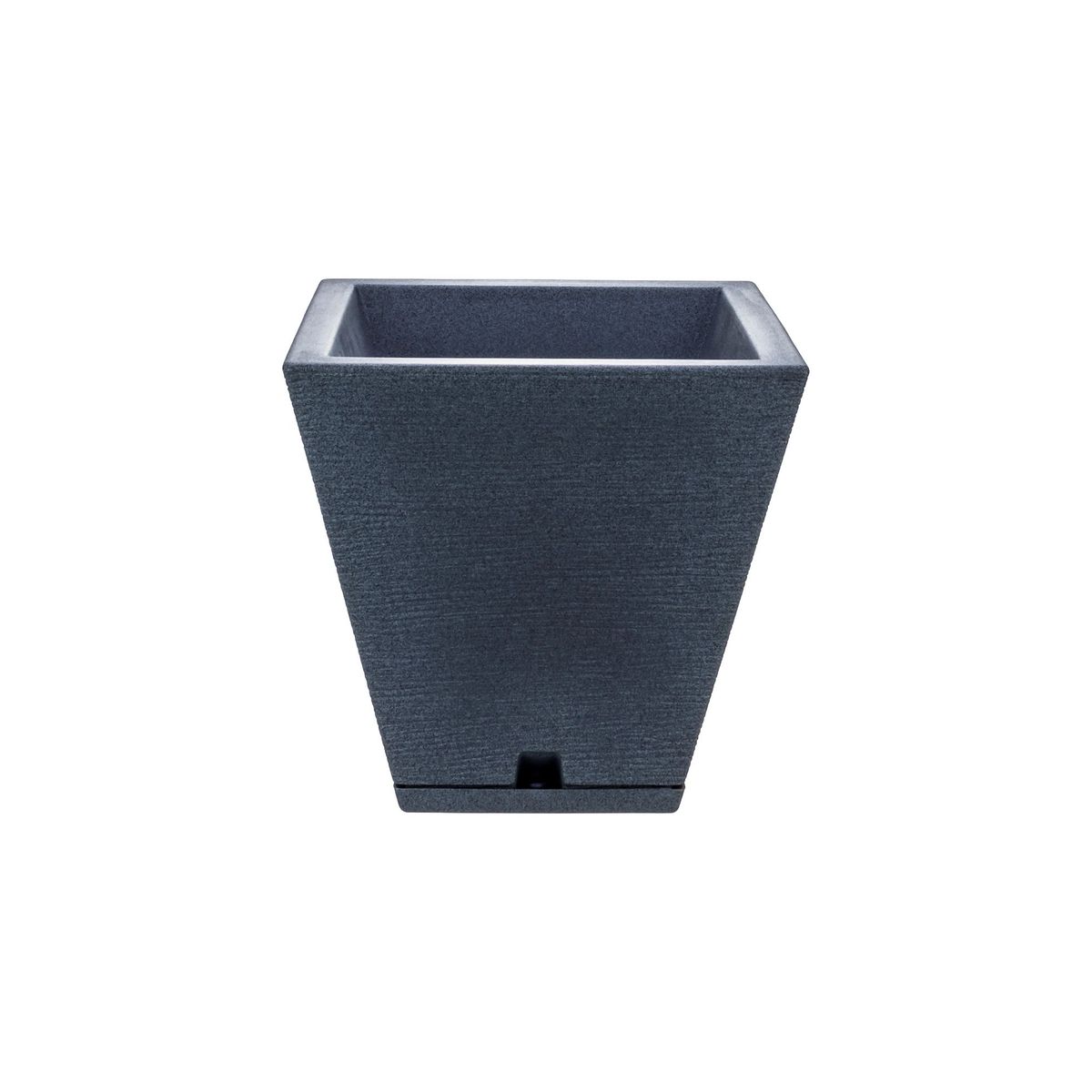 FLORIDIS - MACETERO FLORIDIS GRAFITO ZURIQUE 34CM ALTO CON PLATO