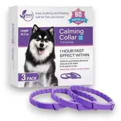 GENERICO - Pack 3 Collar Calmante Perro Alivia Ansiedad Relajante