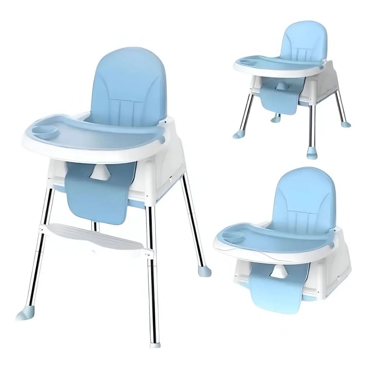 GENERICO - Silla de Comer Bebé 3 en 1 Evolutiva y Plegable