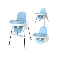 GENERICO - Silla de Comer Bebé 3 en 1 Evolutiva y Plegable