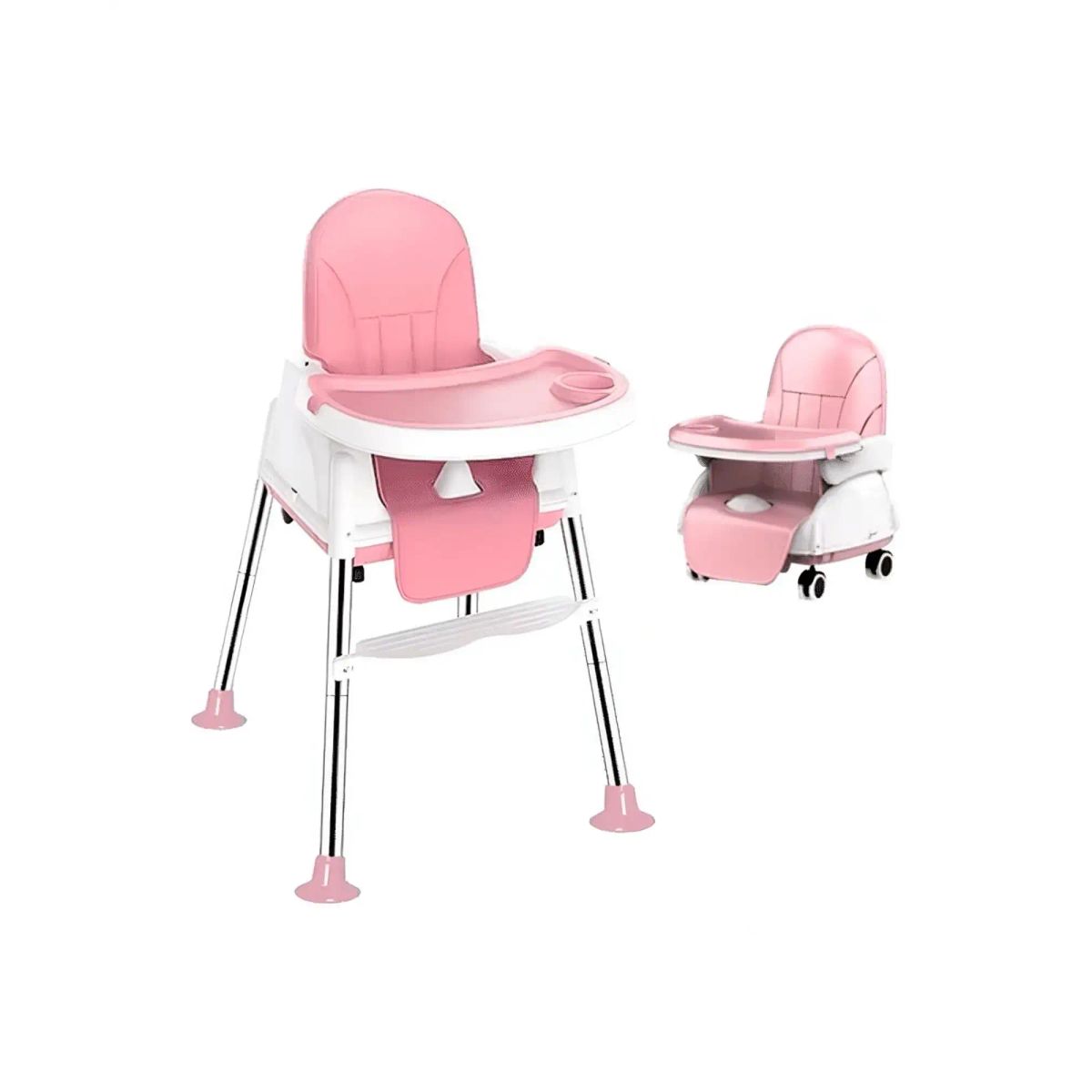 GENERICO - Silla de Comer Bebé 3 en 1 Evolutiva y Plegable