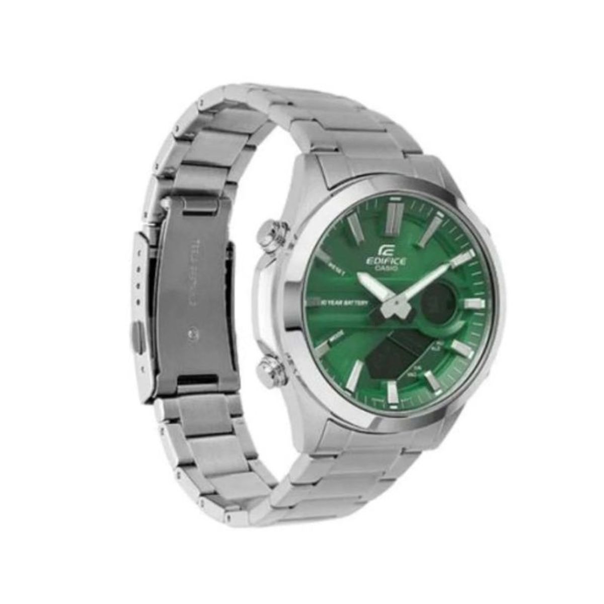 CASIO - Casio Efv-c120d-3a Efv-c120d-3a Man Adults Silver Green Silver