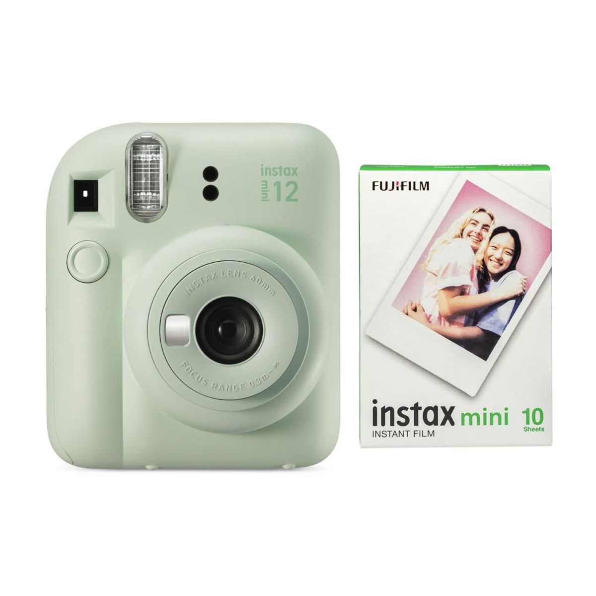 FUJIFILM - Cámara Fujifilm Instax Mini 12 Verde + 10 Film