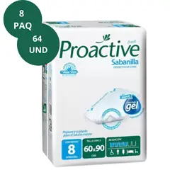 GENERICO - Sabanilla Proactive 8 Paq De 8 Unidades