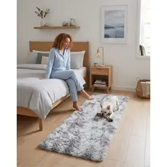 GENERICO - Alfombra Pasillera Pelo Largo Suave 60x200 cm