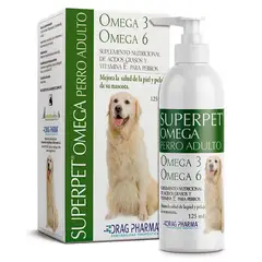 DRAG PHARMA - Suplemento Superpet Omega 3 y 6 Perro Adulto 125ml